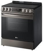 LG Smudge Resistant Black Stainless Steel Smart Wi-Fi Enabled Fan Convection Electric Slide-in Range with Air Fry & EasyClean® (6.3 cu. ft.) - LSEL6333D