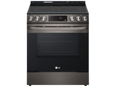 LG Smudge Resistant Black Stainless Steel Smart Wi-Fi Enabled Fan Convection Electric Slide-in Range with Air Fry & EasyClean® (6.3 cu. ft.) - LSEL6333D