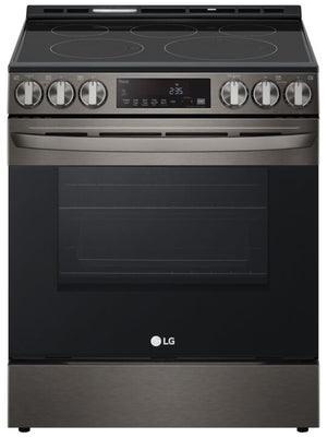 LG Smudge Resistant Black Stainless Steel Smart Wi-Fi Enabled Fan Convection Electric Slide-in Range with Air Fry & EasyClean® (6.3 cu. ft.) - LSEL6333D