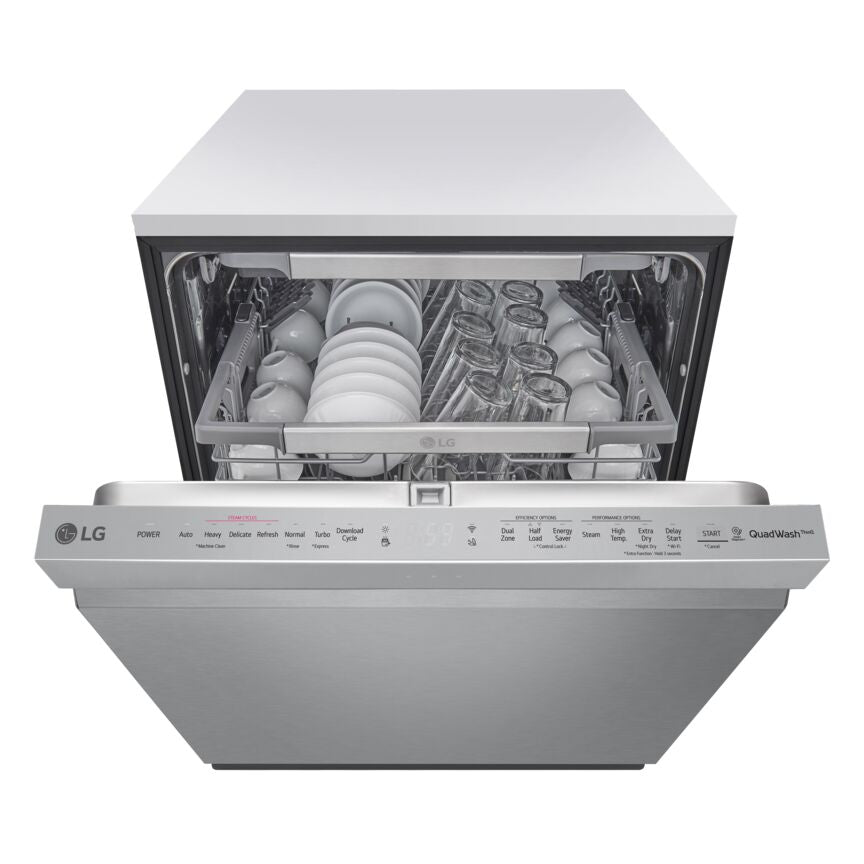 LG Smudge Resistant Stainless Steel 24" Top Control Dishwasher with QuadWash and 3rd Rack - LDP6810SS