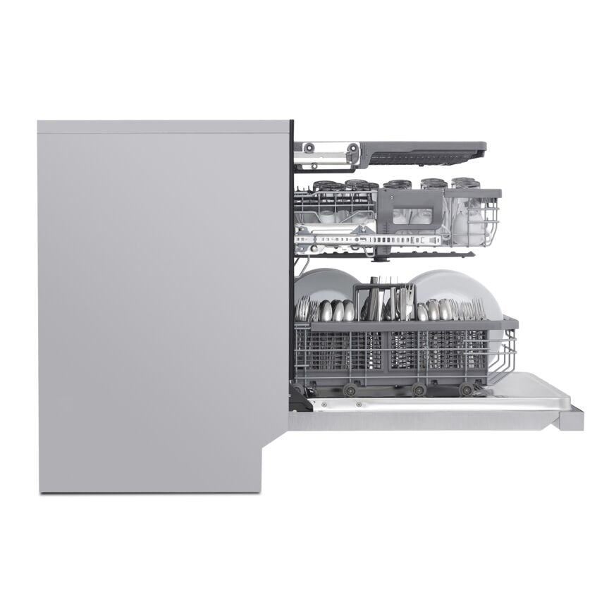 LG Smudge Resistant Stainless Steel 24" Top Control Dishwasher with QuadWash and 3rd Rack - LDP6810SS