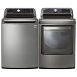 LG Graphite Steel Top-Load Washer (5.6 cu. ft.) & Electric Dryer (7.3 cu. ft.) - WT7305CV/DLEX7300VE