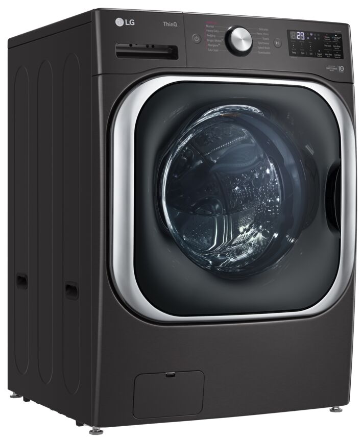 LG Black Steel Front-Load Mega Capacity Smart Wi-Fi Enabled Washer with TurboWash® (6.0 cu. ft.) - WM8900HBA