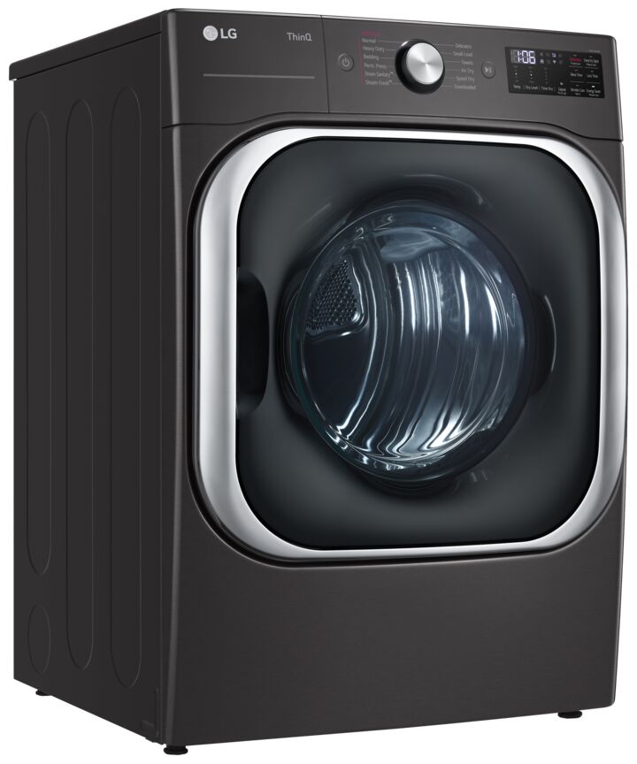 LG Black Steel Electric Front-Load Smart Wi-Fi Enabled Dryer with TurboSteam® (9.0 cu. ft.) - DLEX8900B