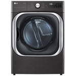 LG Black Steel Electric Front-Load Smart Wi-Fi Enabled Dryer with TurboSteam® (9.0 cu. ft.) - DLEX8900B