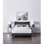 Lawrence 3-Piece Queen Bed - Dark Grey