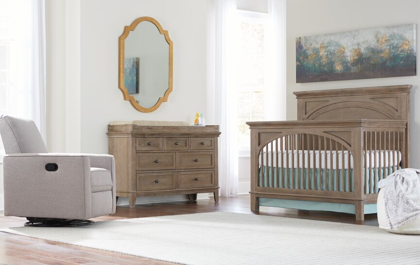 Leland Crib and Dresser Package - Sand