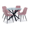 Liliana 5-Piece Dining Set - Rose