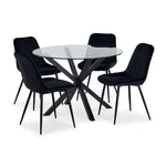 Liliana 5-Piece Dining Set - Black