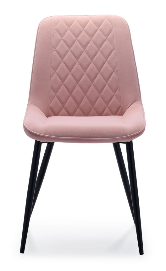 Kinsley Velvet Side Chair - Rose