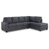 Lindsay 2 Pc. Sectional with Right Facing Chaise - Grey