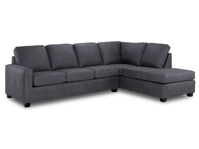 Lindsay 2 Pc. Sectional with Right Facing Chaise - Grey