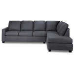 Lindsay 2-Piece Sectional with Right Facing Chaise - Grey