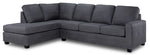 Lindsay 2-Piece Sectional with Left Facing Chaise - Grey