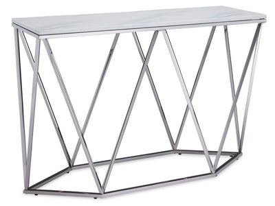 Lynn Sofa Table - Marble and Stainless Steel