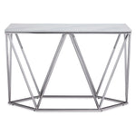 Lynn Sofa Table - Marble and Stainless Steel