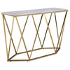 Lynn Sofa Table - Marble and Gold
