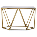 Lynn Sofa Table - Marble and Gold