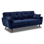 Mallory Sofa, Loveseat and Chair Set- Blue