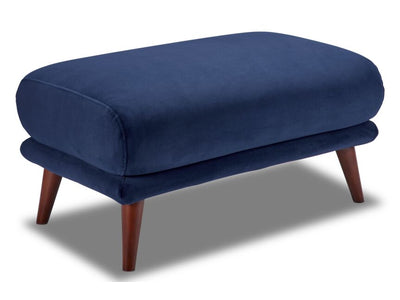 Mallory Ottoman - Blue