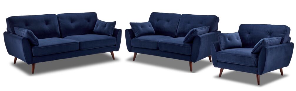 Leons shop blue sofa