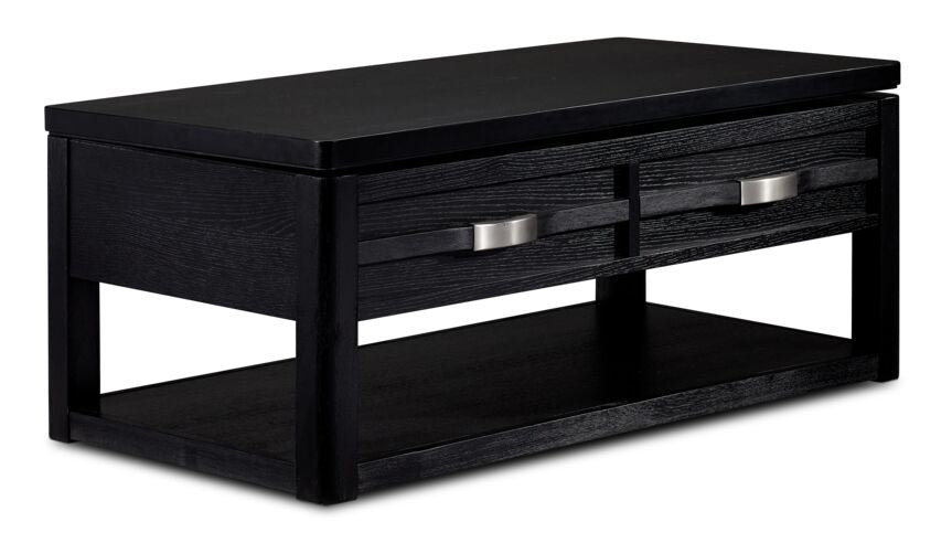 Manila 48" Lift-Top Coffee Table - Black