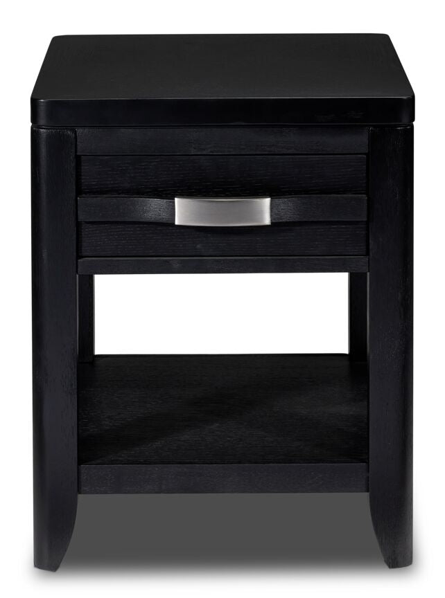 Manila 20" End Table - Black