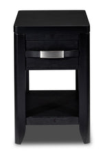 Manila 24" Chairside Table - Black