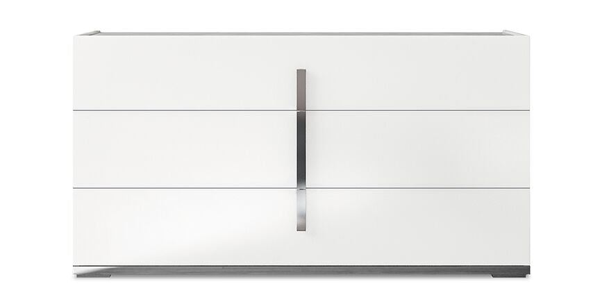 Mara 6 Drawer Dresser - White Lacquer