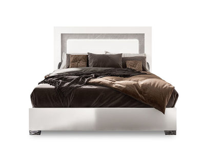 Mara 3-Piece Queen Bed - White Lacquer