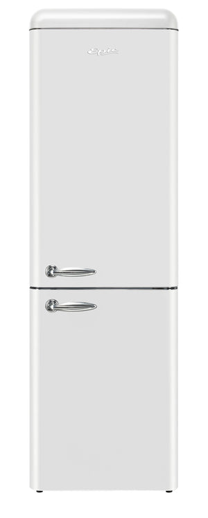 Epic 24" White Retro Bottom Mount Refrigerator (11.0 cu. ft.) - ERFF111W