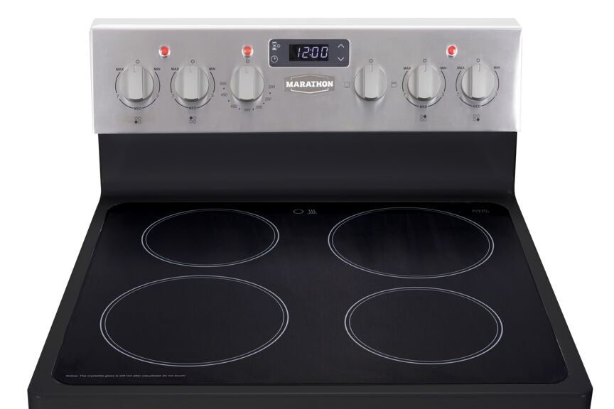 Marathon Stainless Steel Schott Ceran® Smooth top Electric Range (2.7