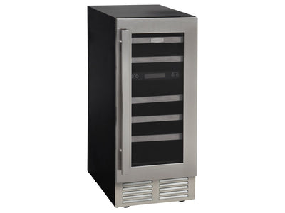 Marathon 15" Stainless Steel Dual Zone Undercounter Wine Cooler (3.2 cu. ft.) - MWC28-DSS