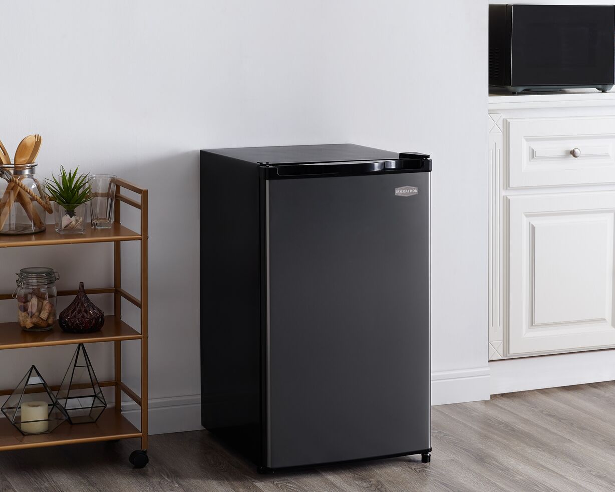 Marathon Black Stainless Compact Refrigerator (4.5 cu.ft.) - MAR45BLS-1