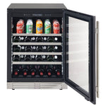Marathon 24" Stainless Steel Single Zone Undercounter Convertible Wine/Beverage Cooler (5.4 cu.ft) - MBWC56-SS