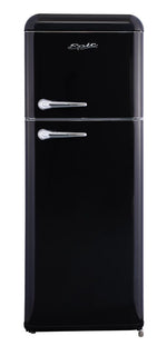 Epic 21.5" 7.5 Cu. Ft. Black Retro Top-Freezer Refrigerator - ERR82BL-1