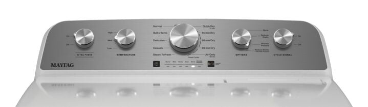 Maytag White Gas Dryer with Steam Enhanced Cycles (7.0 cu. ft.) - MGD5430MW