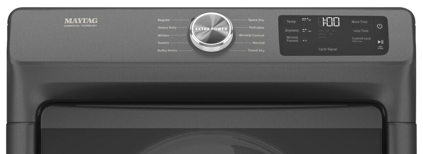 Maytag Volcano Black Gas Dryer with Extra Power and Quick Dry Cycle (7.3 cu. ft.) - MGD5630MBK