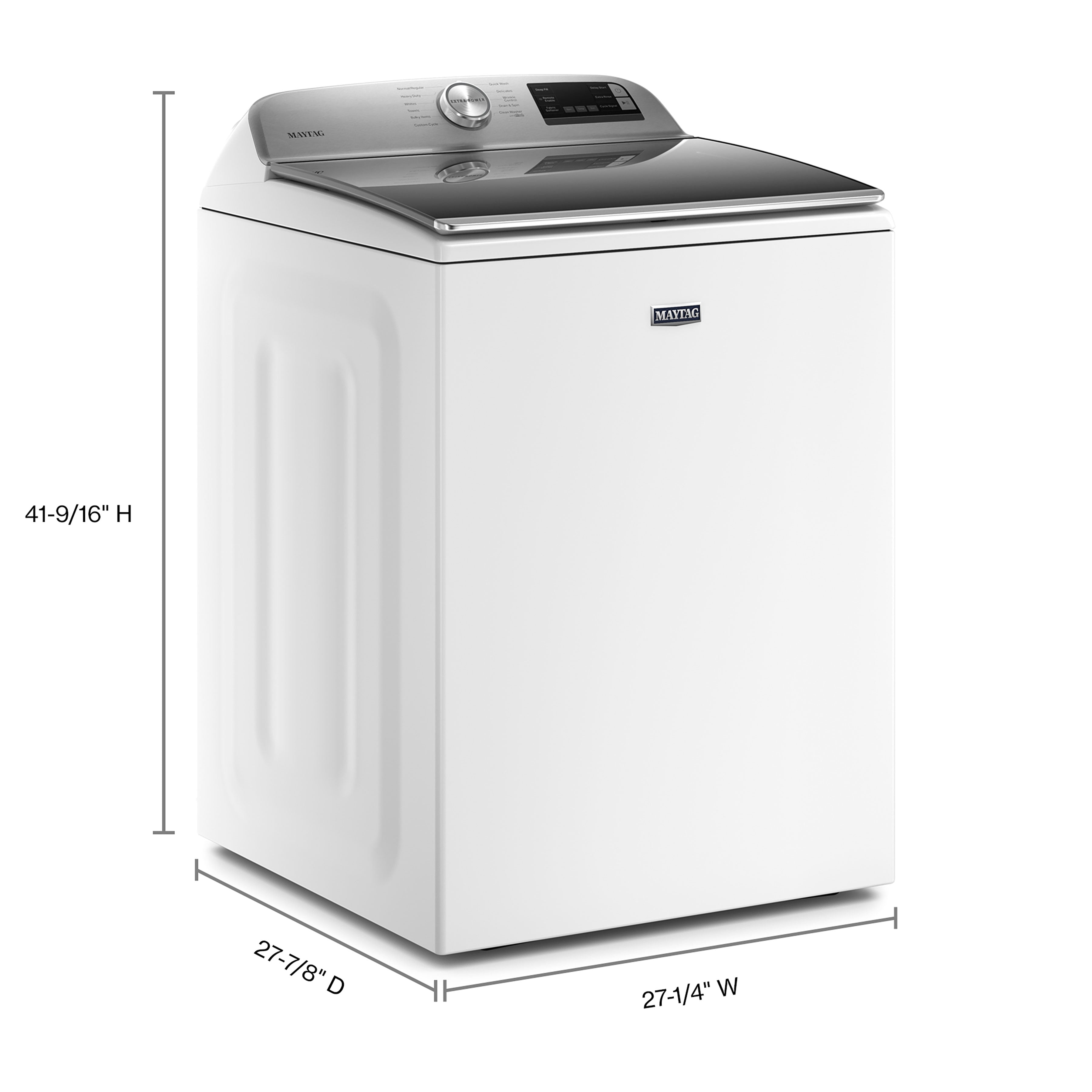 Maytag White Smart Top Load Washer 5.4 cu.ft. MVW6230HW Leon s