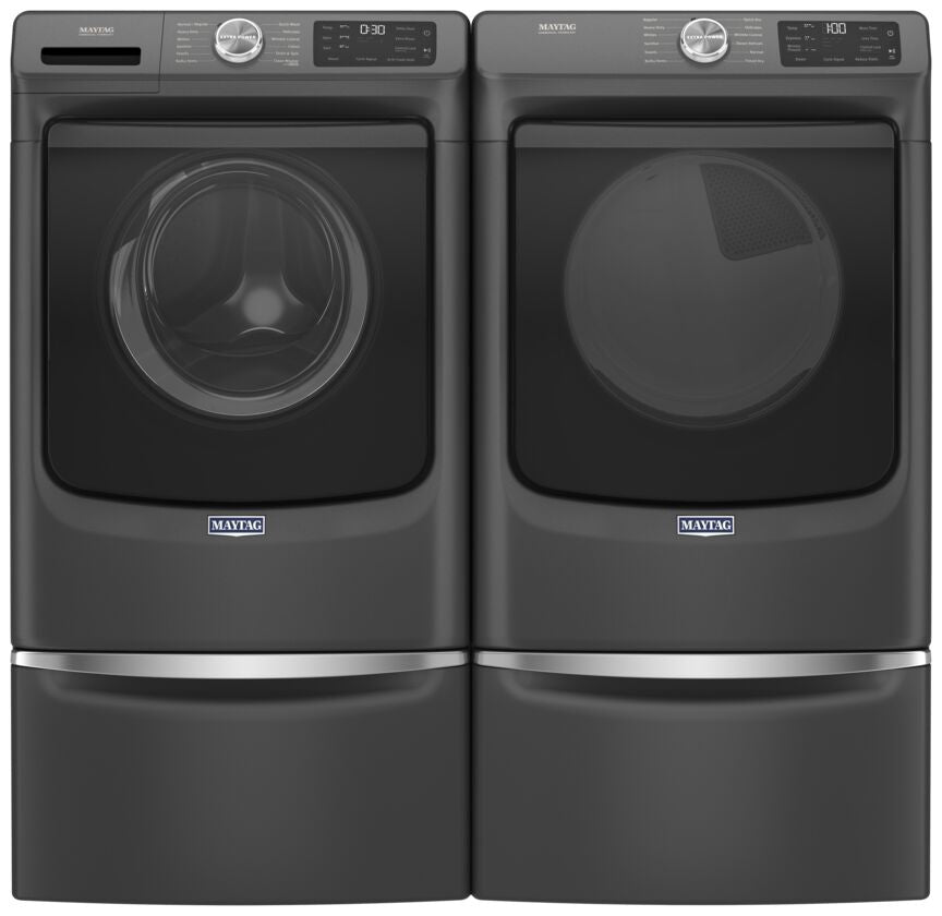 Maytag Volcano Black Front Load Washer with Extra Power and 12-Hr Fresh Spin™ (5.2 cu. ft.) - MHW5630MBK