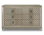 Meera 6 Drawer Dresser - Champagne