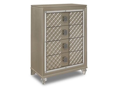 Meera 4 Drawer Chest - Champagne