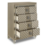 Meera 4 Drawer Chest - Champagne