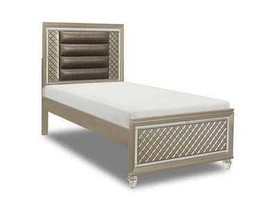 Meera 3-Piece Twin Bed - Champagne