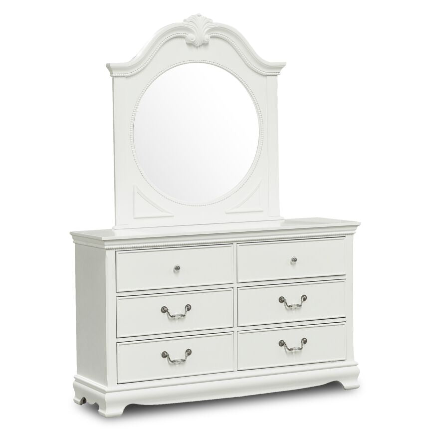 Melanie 6-Drawer Dresser - White