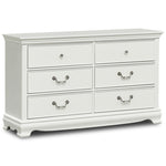 Melanie 6-Drawer Dresser - White
