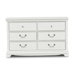 Melanie 6-Drawer Dresser - White