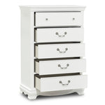 Melanie 5-Drawer Chest - White