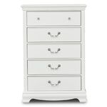 Melanie 5-Drawer Chest - White