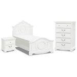 Melanie 5-Piece Twin Bedroom Package - White